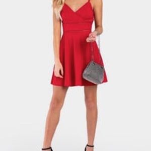Jun & Ivy Red Mini Dress